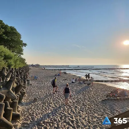 Lejlighed 365pam - Nadmorski Blekit 6-os Z Widokiem Na Morze Ustronie Morskie