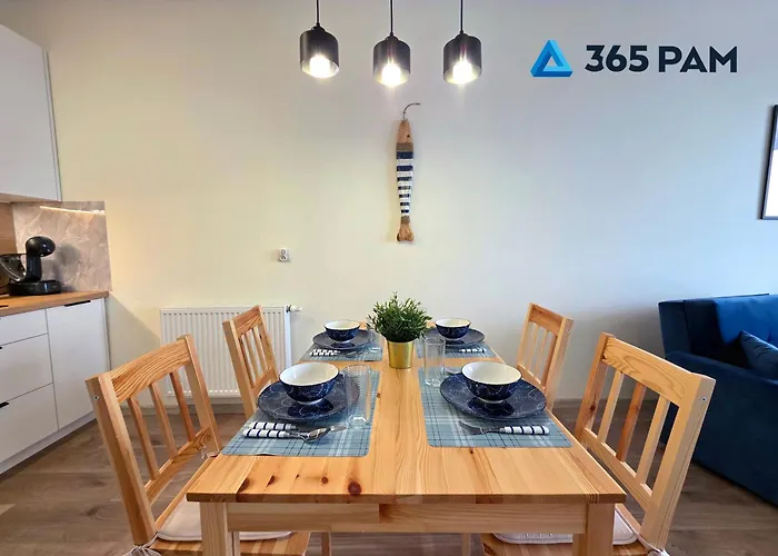 Lejlighed 365pam - Nadmorski Blekit 6-os Z Widokiem Na Morze Ustronie Morskie