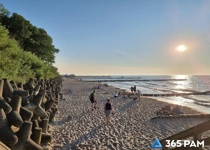 Lejlighed 365pam - Nadmorski Blekit 6-os Z Widokiem Na Morze Ustronie Morskie